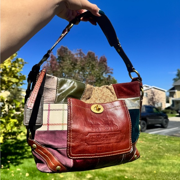 Coach Multicolor Patchwork Shoulder Bag - Picture 1 of 15